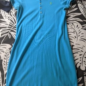 Blue polo dress